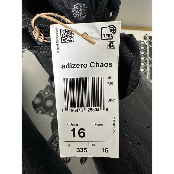 Adidas Adizero Chaos Football Cleats Black‎ Men\'s Size 16 Mid Top main image 6